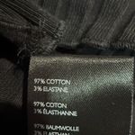 Free People NWT BLACK TILLY LONG SLEEVE RIBBED BUTTON CARDI TOP SHIRT XS Photo 6