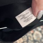 Silk Pleated Floral Embroider Skirt Size 8 Black Photo 3