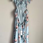Petal and Pup NEW  Women's Lucah Frill Shoulder Maxi Dress Large Photo 2