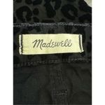 Madewell NWOT  9" Mid-Rise Skinny Jeans Size 24 Black Velvet Flocked Animal Print Photo 6