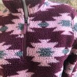 Orvis  Aztec Fleece Purple Pink 1/4 Zip Jacket Women's Size Medium Photo 4