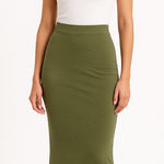 Urban Outfitters  Olive Green‎ Maxi Skirt size XS Photo 0
