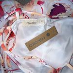 Rokoko  NWT open back floral maxi dress S watercolor Photo 6