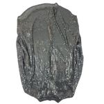 DKNY  sheer black fully sequined shirt Blouse tunic Sz m/L Party Cocktail Formal Photo 5