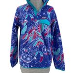 Patagonia  Synchilla Moon Owl Harvest Blue Moon Pullover Snap-T Fleece Jacket S Photo 0
