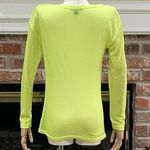 Audrey Ann neon yellow sweater with grommets / S / Excellent condition Photo 3