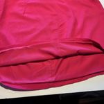 H&M Skirt Womens Size 14 Bright Pink Lined Linen Blend Straight Mini Length Photo 2