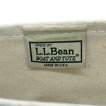 L.L.Bean Boat and Tote Mini Canvas Bag Red Trim Made in USA Small Tote Photo 1