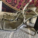 ZARA Pastel Green Square Toe’d Heels Photo 2