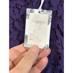 Women's Dainty Jewells Purple Lace Long Sleeve Modest Dress M Size M Photo 5