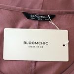 Bloomchic  Round Neck Ruffle Tiered Blouse Top 3/4 Sleeve Dusty Pink 10 Photo 5