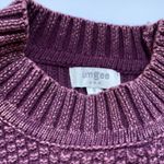 Umgee chunky knit cold shoulder wine sweater, size S Photo 1