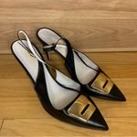 Bruno Magli Amelia Slingback Black Leather Pumps Photo 1
