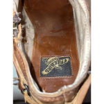 Freebird Sandi Size 6 Brown Leather Distressed Strappy Zip Heel‎ Bootie Western Photo 8
