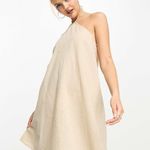 Madewell Noisy May linen‎ halter neck mini dress in cream women’s size medium Photo 0