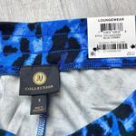 JM Collection Blue Leopard Print Sweatpants S Photo 3