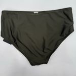 DKNY Bikini Bottoms Size Large Moss Green Seamed High Waist NWT Swim Beach Photo 2