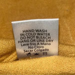 Tea N Rose Colorblock Front Pocket Cream & Mustard Sweater Fall M/L Photo 5