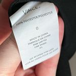 Vince  • Solid Black V Neck Fit Flare Pockets Mini Dress Photo 9