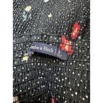 Abercrombie & Fitch Cocktail Crop Top Floral Womens Size S Puffed Blue Polka Smocked Navy Prairie AF Photo 4