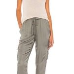 Young Fabulous and Broke Jamie Satin Jogger Pants Medium Lavender Purple Cargo Photo 12