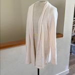 Loft  Beige Textured Knit open cardigan large Photo 1
