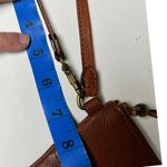 Frye  Genuine Leather Tassel Zip Wristlet Clutch – Cognac Brown Photo 9