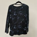Old Navy Navy Blue Tie Dye Vneck Long Sleeve Top maternity size XL Photo 6