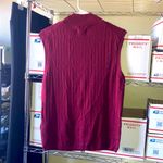 Banana Republic NWT BR Ribbed Vest Women Size Large Burgundy Photo 1
