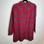 Vineyard Vines Plaid Poplin Popover Shirt Dress Tunic Red Green Blue Size Small Photo 3