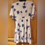Free People Free People Drapey Shirred Shoulders Melanie Dress in Pearl Combo Floral Size 6 Photo 13