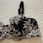 Wacoal  34B Embrace Lace Black & White Floral Bra Underwire Unlined 65191 Photo 10
