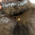 Escapade brown Suede Full Zip
Jacket Sweater w/Detachable Fur Collar size med Photo 6