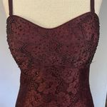 RIMINI Formal Sz 6 Wine Evening Dress Beading Jacket Lace Mother/Bride/Groom Red Photo 3