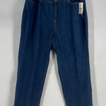 Catherines The Universal Jeans Womens 16WP Blue Denim Soft Stretch Straight Leg Photo 0