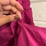 Jason Wu  magenta puff sleeve cross back dress Photo 8