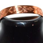 Source Unknown Vintage Genuine Copper stamped 1970's western engraved cuff statement bracelet Photo 0