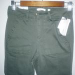 A loves A  26 High Rise Ankle Skinny Cotton Pocketed Army Green Pants Photo 1