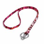 Vera Bradley Lanyard in Houndstooth Tweed BNWT Pink Orange for ID Badge Photo 0