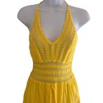 Seaspice Resort Wear Womens Beachy Arabella Gauze Midi Dress Size M Babydoll Yellow Size M Photo 1