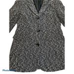 Muse Black & White Marled Blazer Size 10 Photo 2
