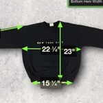 American Apparel β
New York City (NYC) Spell-Out Embroidered Black Crewneck Sweatshirt β
Photo 5