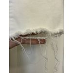 Paige  Cindy Crop White Denim Jeans Raw Hem High Rise Size 26 Stretch Photo 5