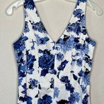 CHAPS ‎ Floral Blue Dress Photo 4