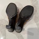 Bubblegum Vintage y2k 90’s  Leather Platform Heeled Strappy Sandals Womens 8.5 Photo 6