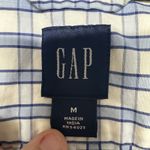 Gap  Men’s M Blue White Plaid Button Down Shirt Long Sleeve Classic Fit Photo 10