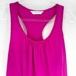 Trina Turk  Silk Racerback Tank Fuchsia Size Small Photo 2