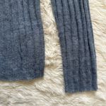 Madewell Sweater Alpaca-Blend Crewneck Sheer Ribbed Teapot Blue S NWT New Photo 5