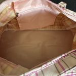 Ulta Beauty Pink Plaid Travel Gym Bag Outer Pockets Double Handle Weekend NWT Photo 5