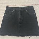 Topshop  Moto Black Denim Skirt Size 6 Photo 7